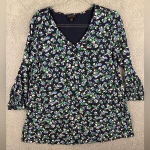 J Jill floral neck tunic size Medium